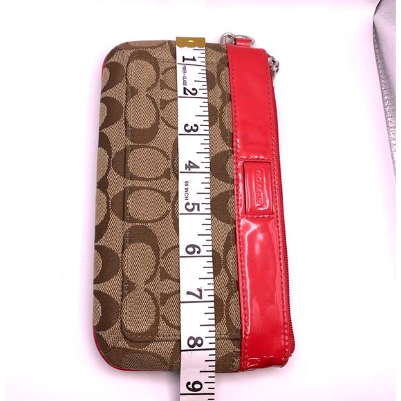 COACH Canvas Signature Wristlet with Card Slots - Picture 8 of 8